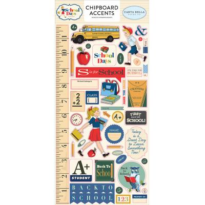 Carta Bella School Days Stickerbogen - Chipboard Accents